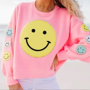 Judith March Smiley Sweatshirt Size Large